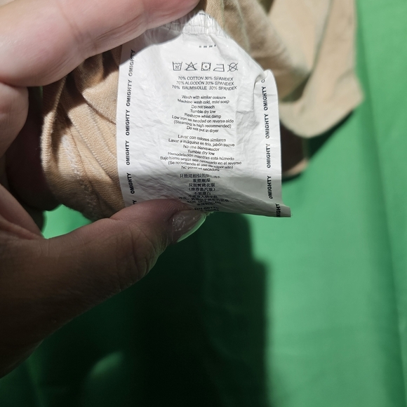 Omighty Y2K Tan Pony Crop Top with Blue and Orange Graphic EUC Medium 17-19 PTP - Picture 3 of 6